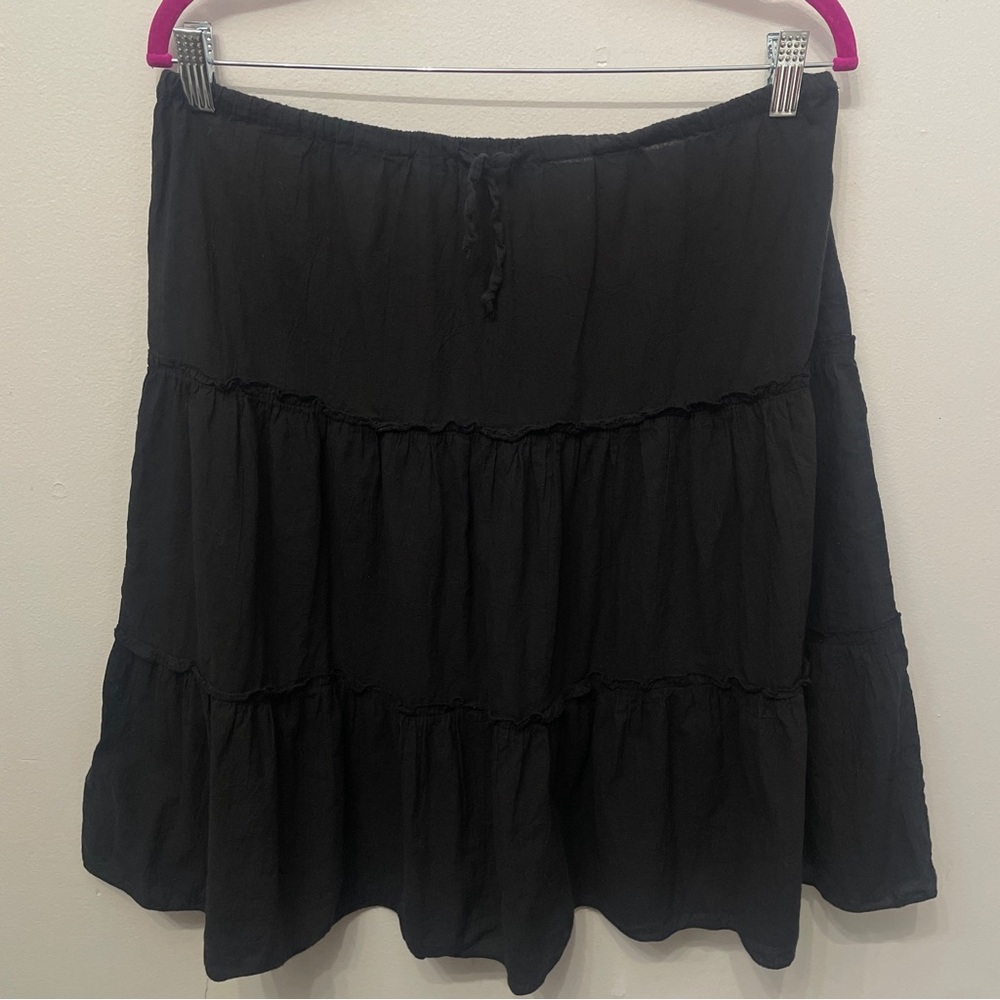Tommy Bahama Vintage  Skirt Black M Cotton Women’s